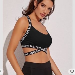 Sports Bra Love Black Medium